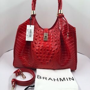 NWT-Brahmin Celia in Heat with gold-tone hardware